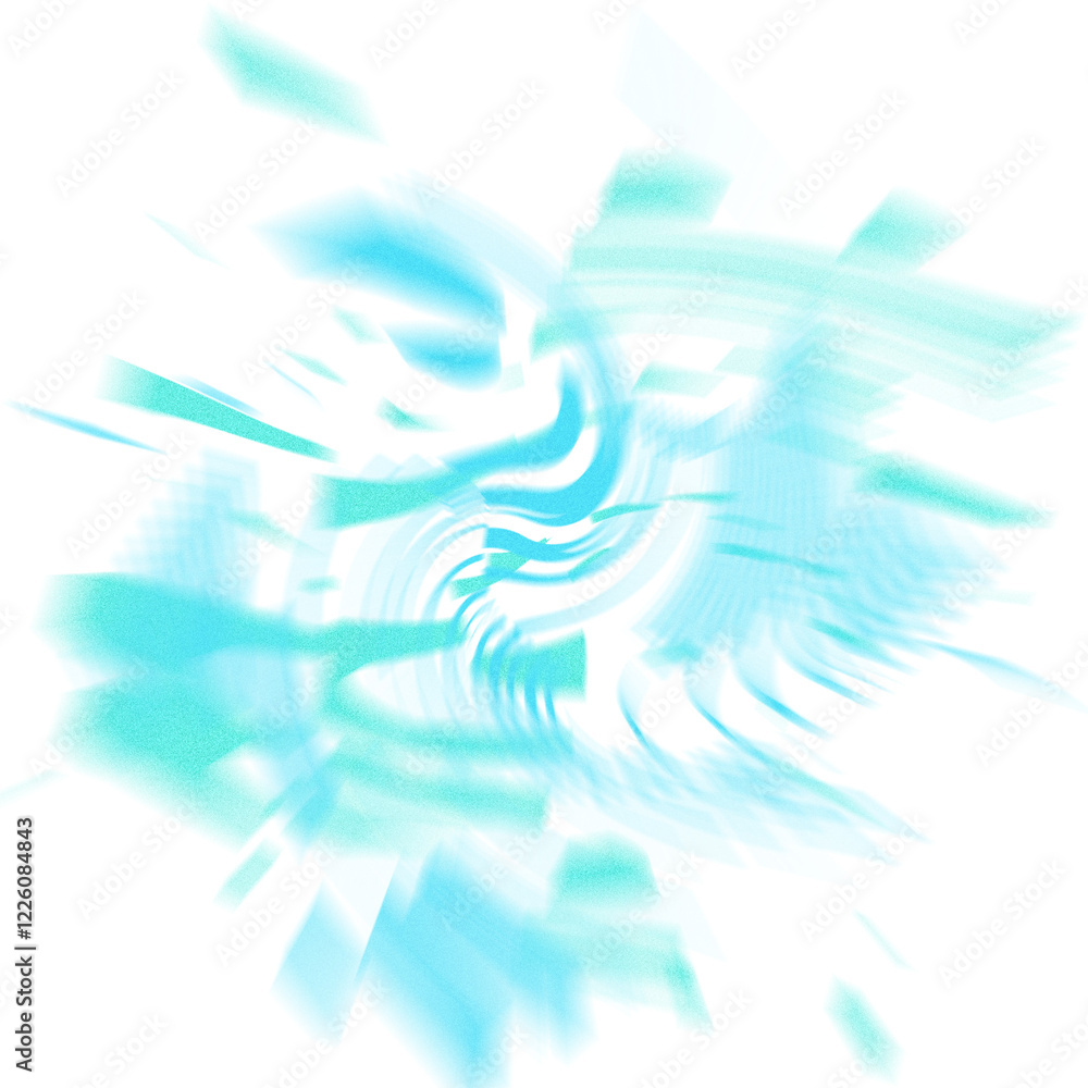 Wall mural an abstract transparent iridescent color blur design element.