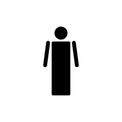 Man icon vector illustration. male sign and symbol. human symbol