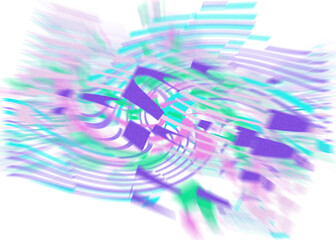 An abstract transparent iridescent color blur design element.