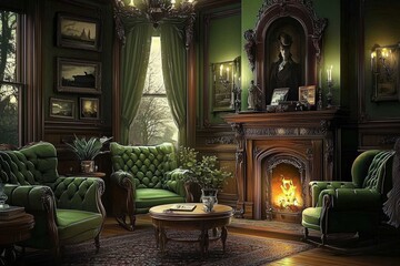 Lavish d&eacute;cor showcasing luxury in Victorian architectural style