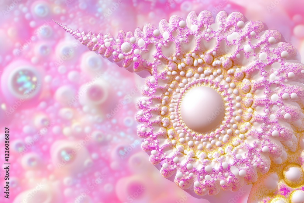 Poster delicate abstract texture in soft pink hues with swirls and reflections of light