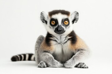 Fototapeta premium Ring-tailed lemur portrait. Adorable!