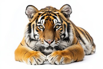 Obraz premium Majestic tiger in a striking pose.
