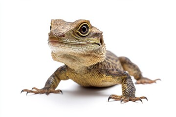 Naklejka premium Close-up of a curious lizard.