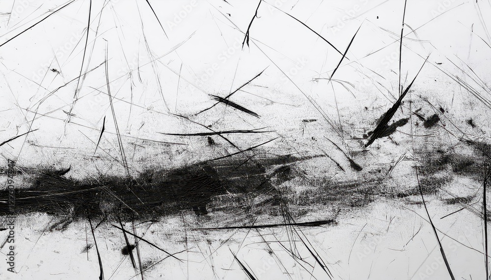 Poster striking monochromatic artwork intricate black scratch patterns create a mesmerizing visual contrast