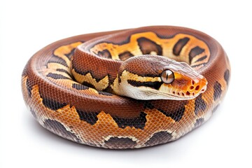 Obraz premium Stunning Ball Python in Close-Up