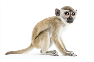 Fototapeta premium Adorable Baby Monkey Sitting