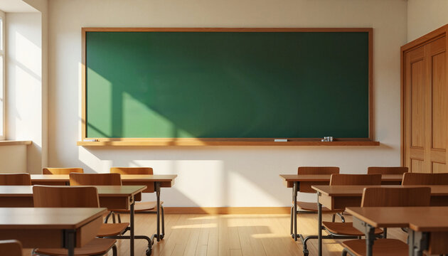 Chalkboard  in classroom, educational inspiration