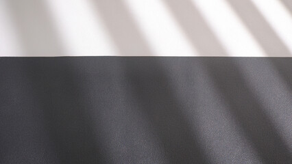 Black and White leather texture background with window shadow. Backdrop shadows for personalize custom message