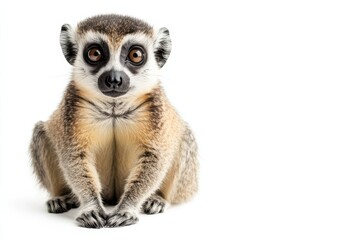 Obraz premium Adorable ring-tailed lemur posing.