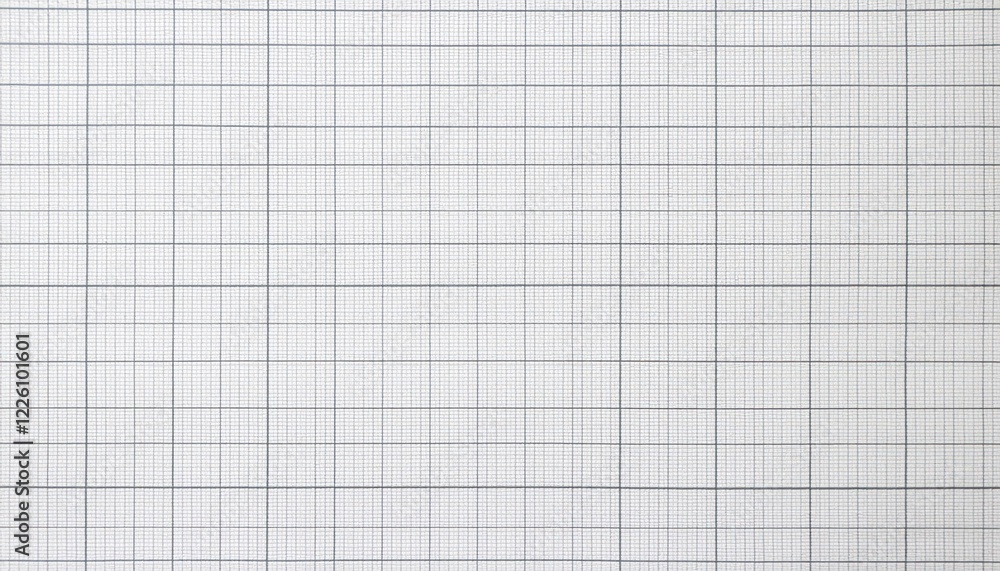 Poster classic, timeless, and elegant white graph notebook with square patterned textured background, perfe