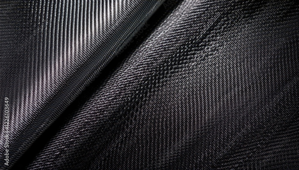 Aufkleber detailed texture of carbon fiber closeup image showcasing the intricate patterns and shimmering shee