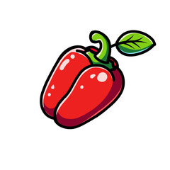 paprika vector design illustration, paprika icon, paprika logo, paprika sticker, very good as a sticker.