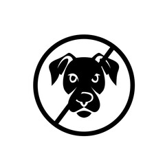 Naklejka premium forbidden to bring pets