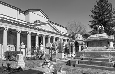 Bologna -  Old cemetery (certosa) by St. Girolamo church.