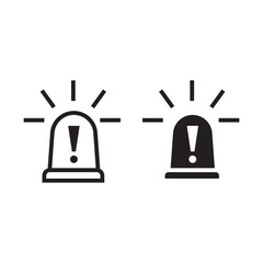 Obraz premium Alarm siren icon. Emergency siren icon. Siren ambulance