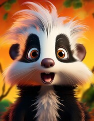 Fototapeta premium Niedliches Stinktier