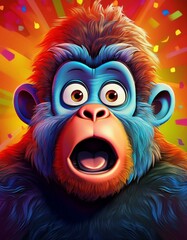 Lustiger Gorilla