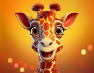Lustige Giraffe