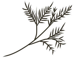 the shadow of the leaves with the twigs. shadow for natural concept product mockup