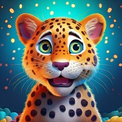 Lustiger Leopard