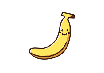 バナナ　キャラクター　ゆるかわ 透過png