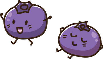 ブルーベリー　キャラクター　ゆるかわ