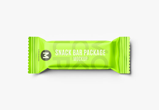 Metallic Snack Wrapper Mockup
