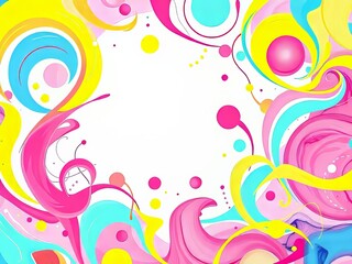 Pastel School Supplies Easter Abstract Background