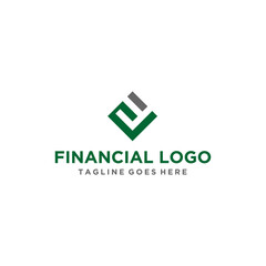 F Financial Logo Design Inspirations	
