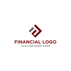 F Financial Logo Design Inspirations	