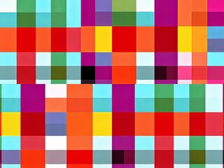 Vibrant Buffalo Check Pattern Backgrounds - AI Art