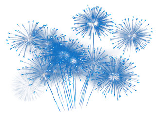 PNG Blue fireworks night celebration chandelier.