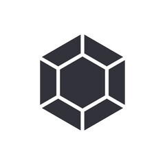 Fototapeta premium Gemstone solid icons, minimalist vector illustration ,simple transparent graphic element .Isolated on white background