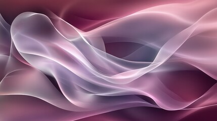 Obraz premium Abstract flowing purple waves, dark background, design element