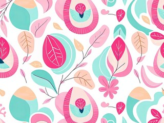 Vibrant Pastel Easter Egg Abstract Pattern Background