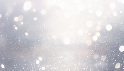 Mesmerizing White Backdrop Dotted with Glowing Sparks, Bathed in Pastel Hues and Soft Light,...