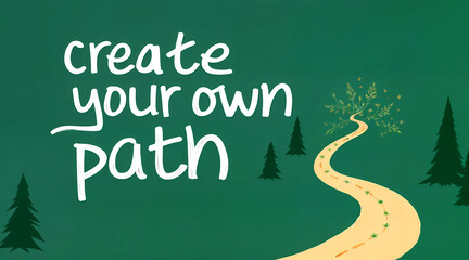 create your own path Text