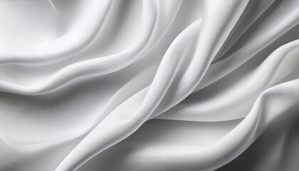 Naklejka premium Rustic White Cloth Banner with Wavy Surface Texture A Vintage Artifact Showcasing a WornOut Elegance