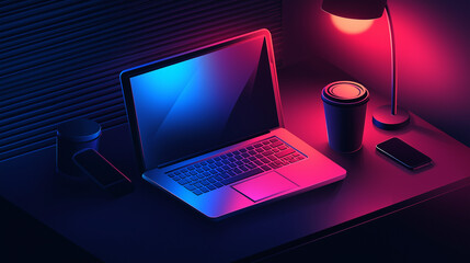 laptop on the screen