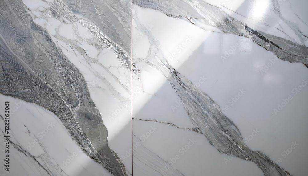 Poster elegant marble tile showcasing a dramatic gray shadow texture, adding depth and dimension to modern 
