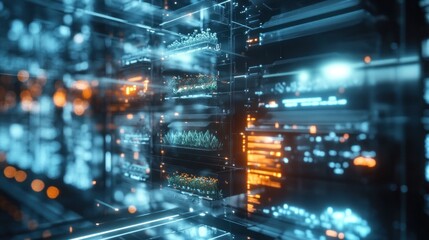 Futuristic Hydroponic Farm: A Glimpse into Advanced Agriculture