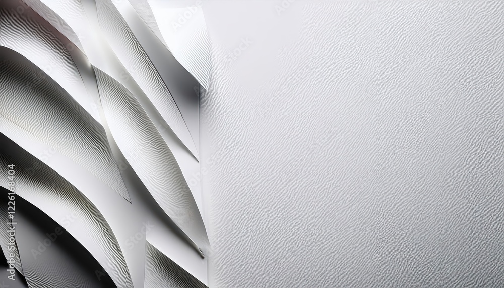 Poster minimalistic white space a serene background emphasizing tranquility and simplicity, perfect for mod
