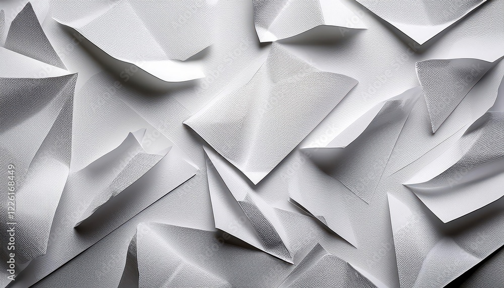 Poster clean and minimalistic composition of a stark white paper background, emphasizing simplicity and ele