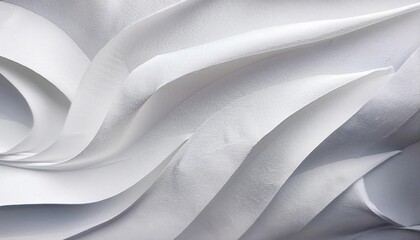 Striking White Paper Texture Abstract Background with Grey Accents A Captivating Wallpaper for Modern Minimalist Interiors and Design Projects