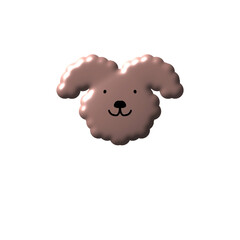 white sheep dog,cookie