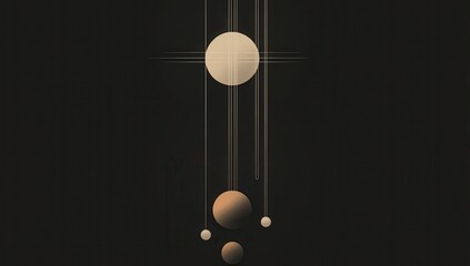 A minimalist illustration of the solar system