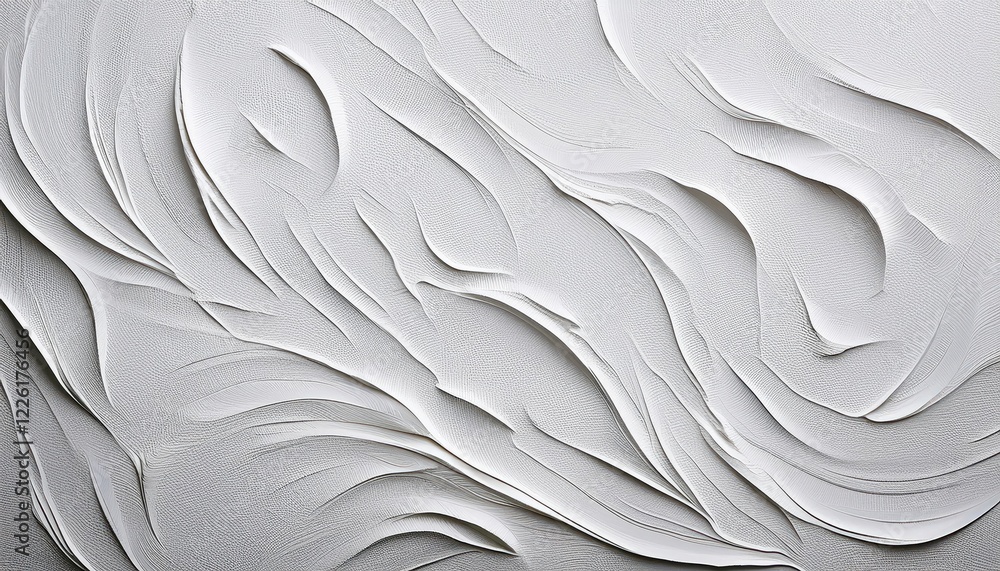 Poster elegant monochrome composition with white texture and minimalistic elements, showcasing a timeless a