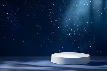 empty stage with spotlight