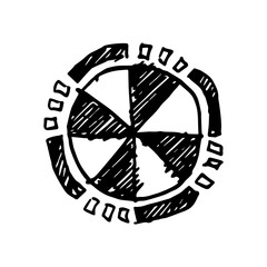 hand drawn circle hazard